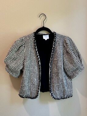 We Are Sundays Wyatt Tweed Cropped Jacket / Blazer Size XS Designer